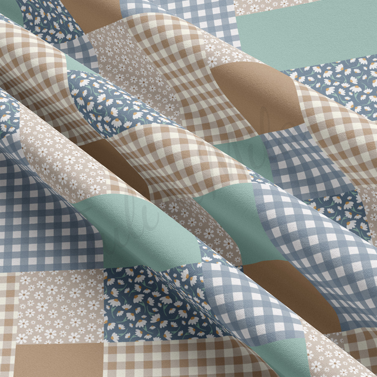 DBP Fabric Double Brushed Polyester DBP2209 Patchwork