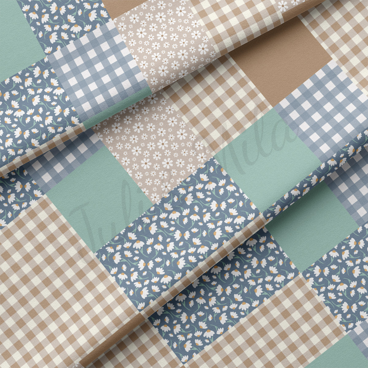 DBP Fabric Double Brushed Polyester DBP2209 Patchwork