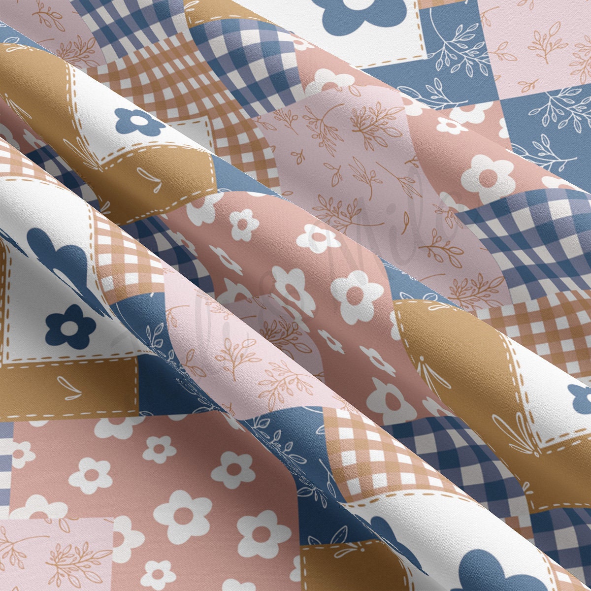 DBP Fabric Double Brushed Polyester DBP2210 Patchwork