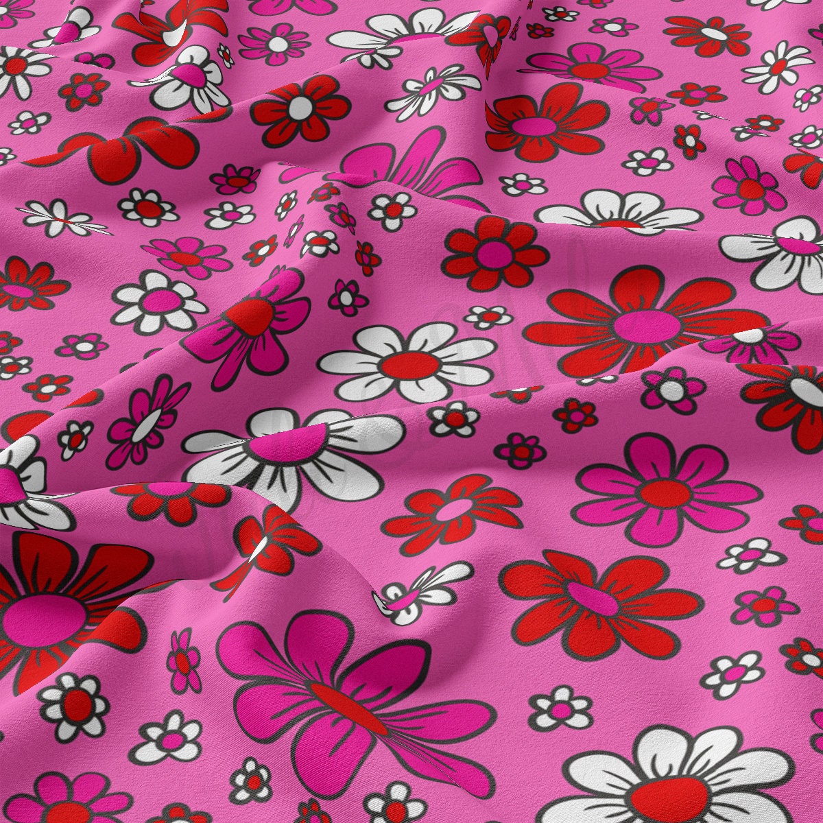 DBP Fabric Double Brushed Polyester DBP2212 Valentine's Day
