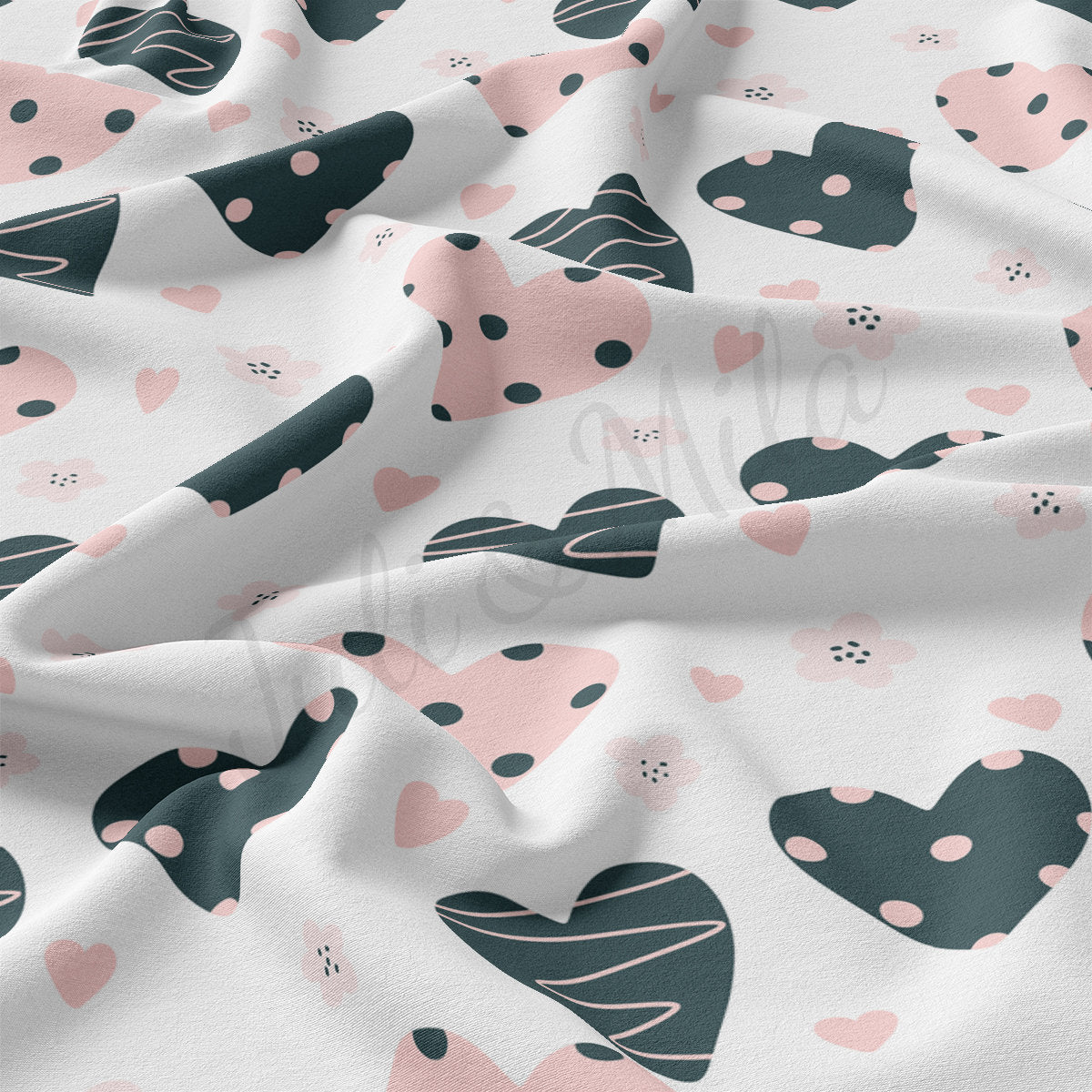 DBP Fabric Double Brushed Polyester DBP2216 Valentine's Day