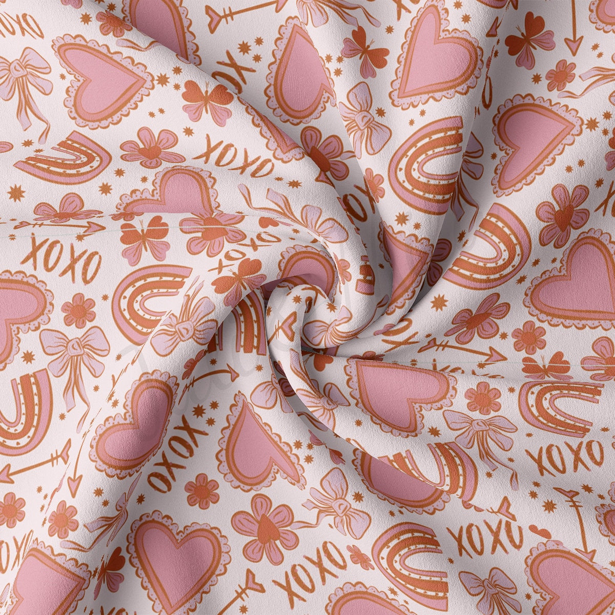 DBP Fabric Double Brushed Polyester DBP2218 Valentine's Day