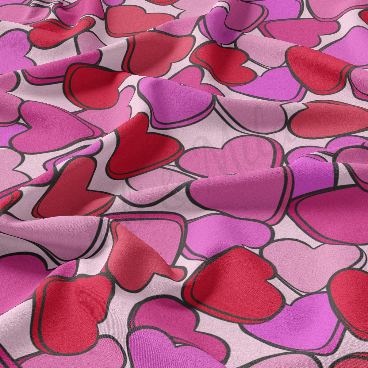 DBP Fabric Double Brushed Polyester Fabric DBP2222 Valentine's Day