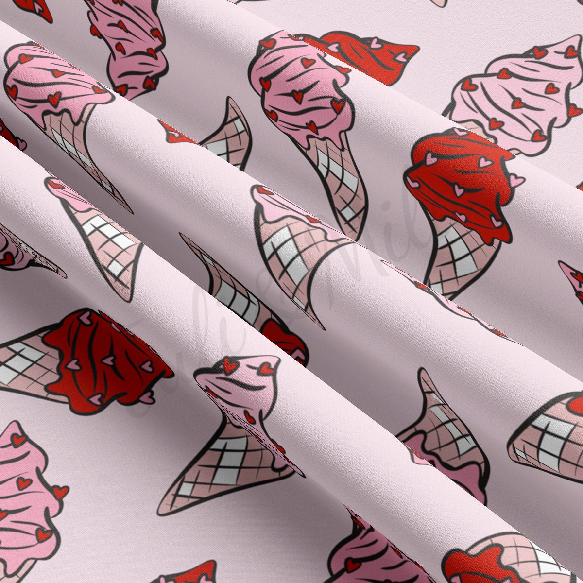 DBP Fabric Double Brushed Polyester Fabric DBP2225 Valentine's Day