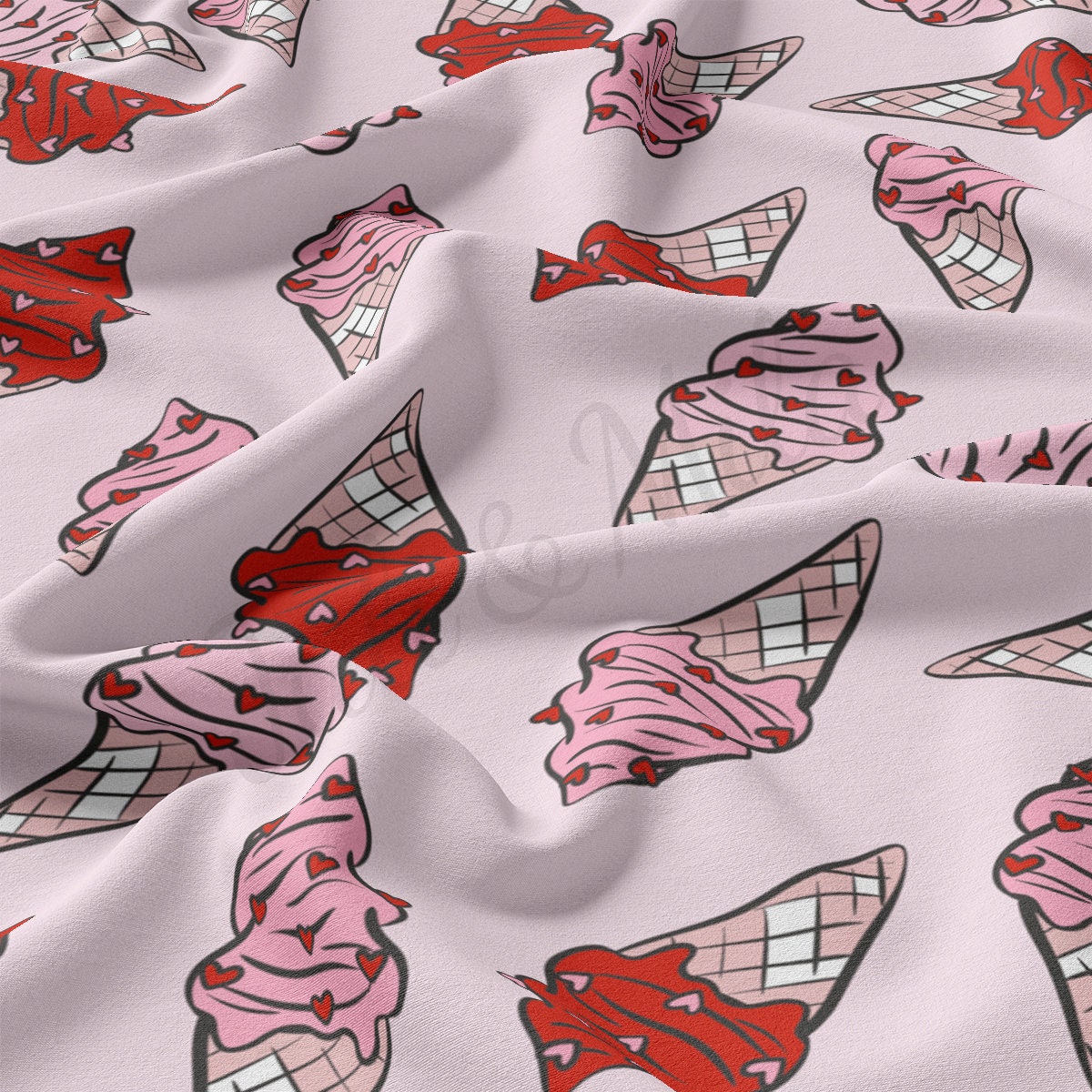 DBP Fabric Double Brushed Polyester Fabric DBP2225 Valentine's Day