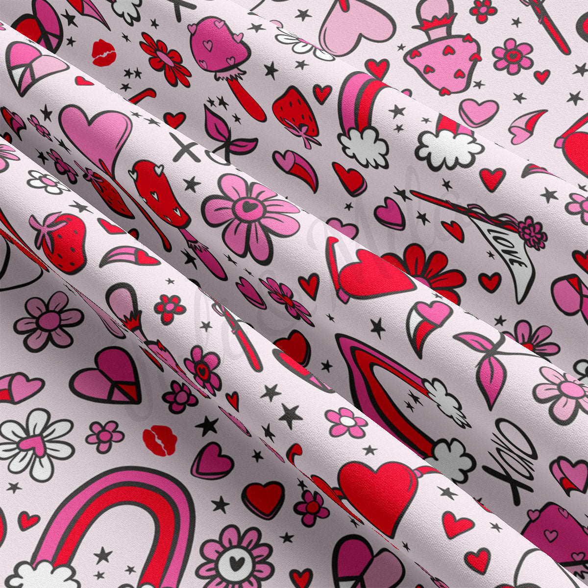 DBP Fabric Double Brushed DBP2246 Valentine's Day