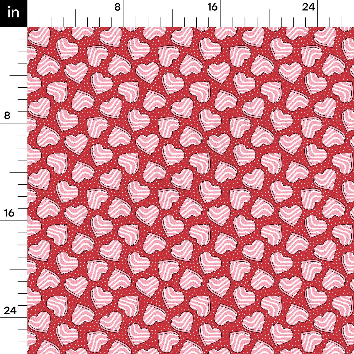 DBP Fabric Double Brushed Polyester DBP2257 Valentine's Day