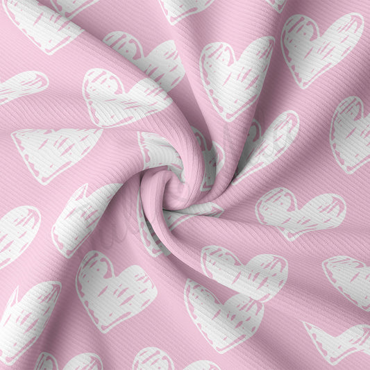 Rib Knit Fabric  RBK2219 Valentine's Day