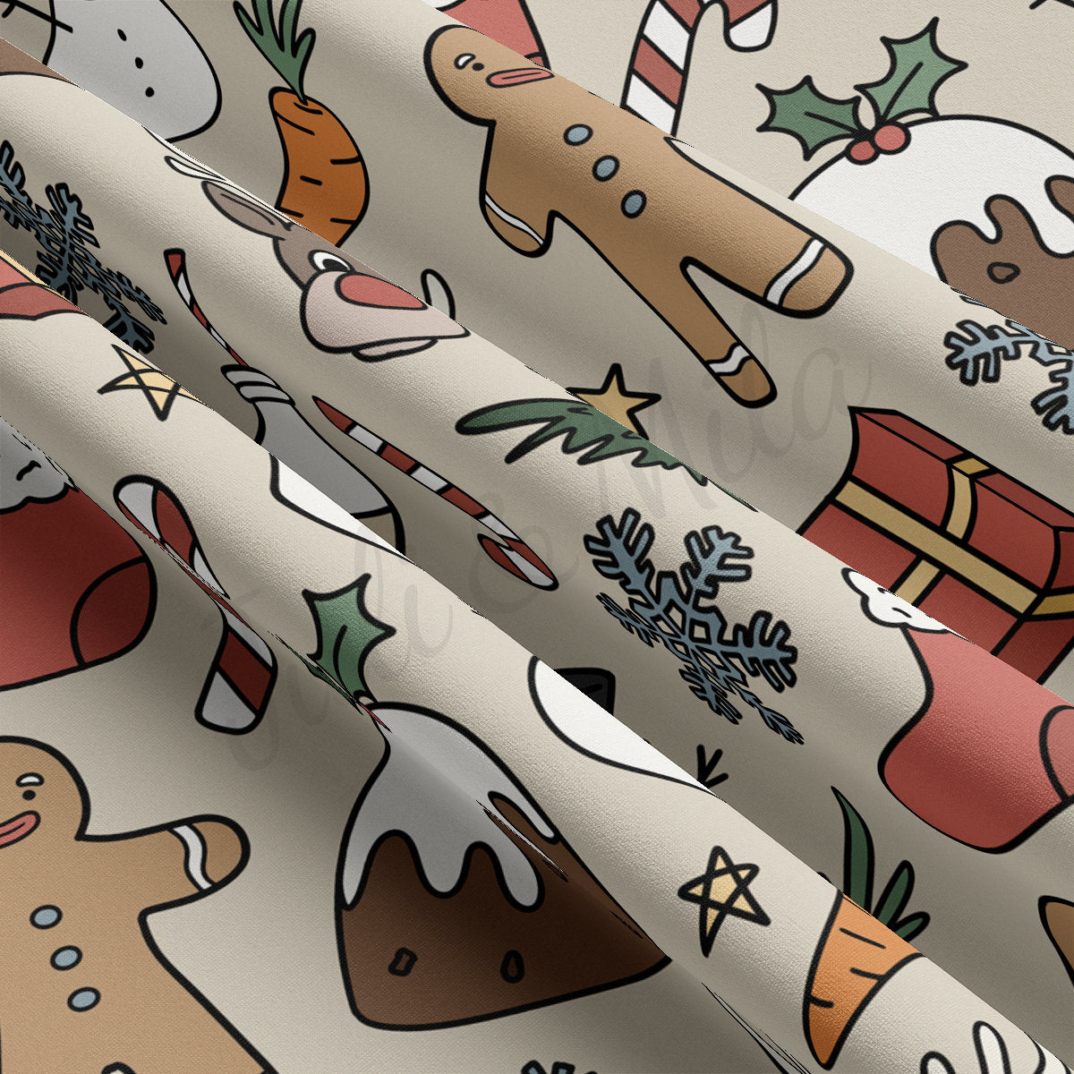 DBP Fabric Double Brushed Polyester DBP2101 Christmas