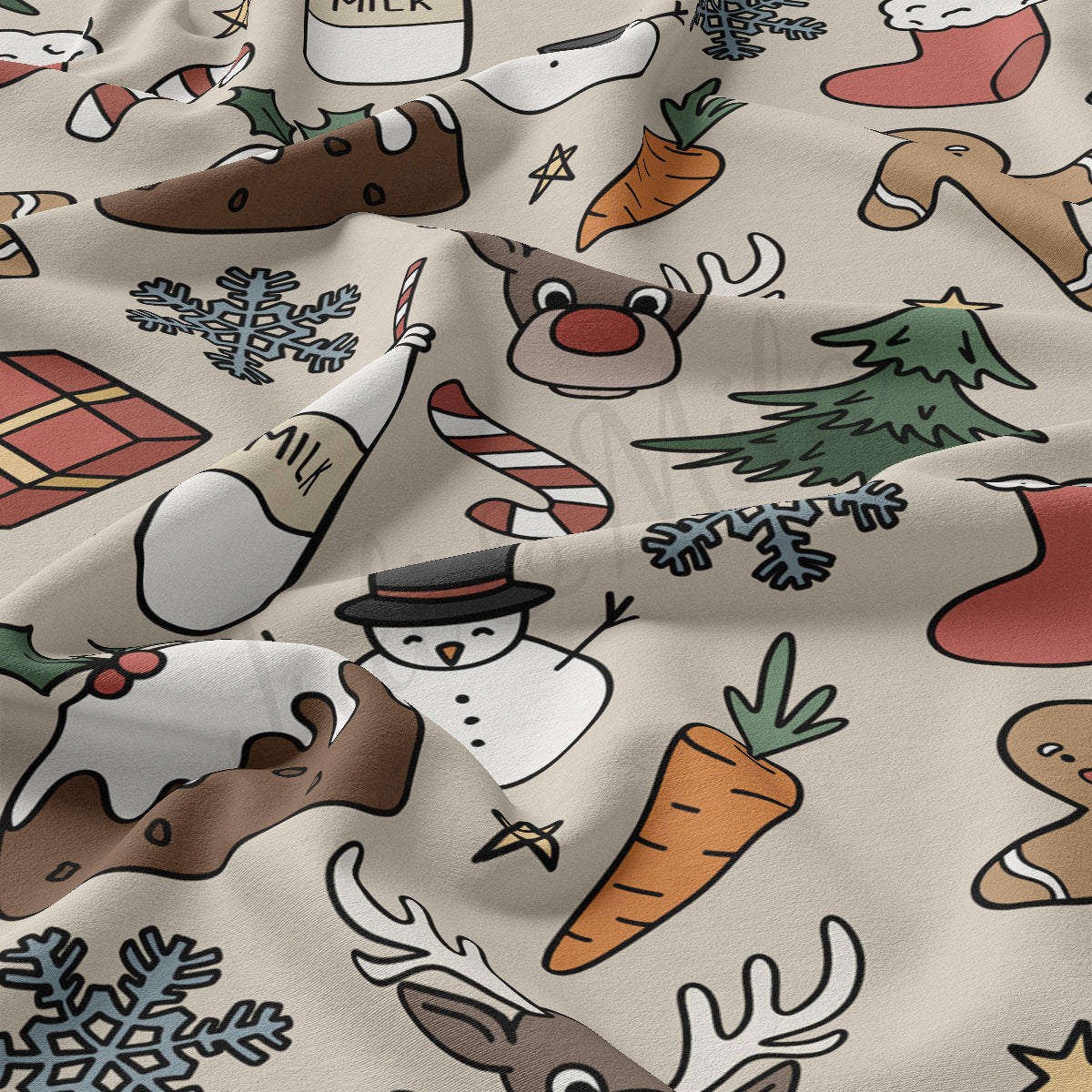 DBP Fabric Double Brushed Polyester DBP2101 Christmas