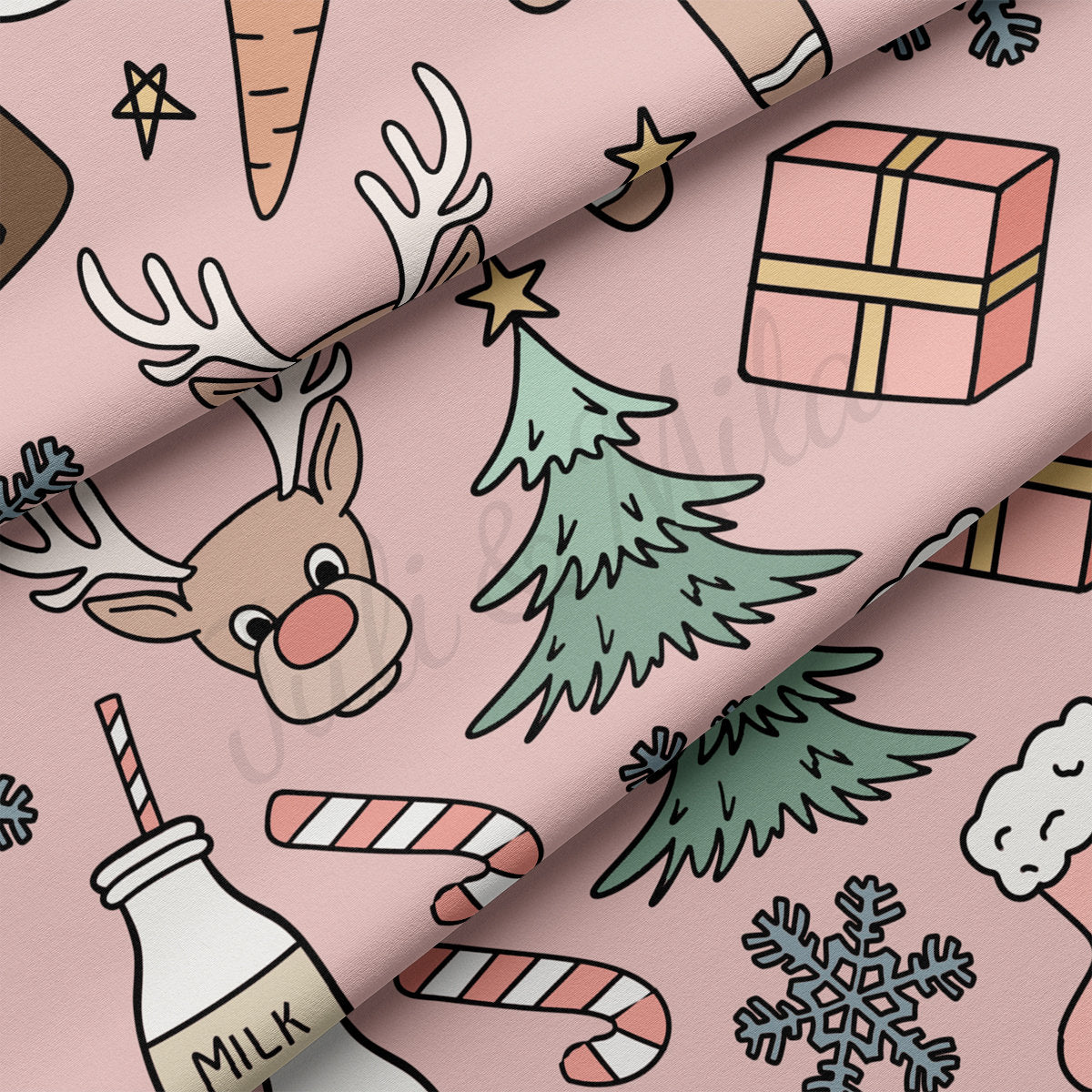 DBP Fabric Double Brushed Polyester DBP2102 Christmas