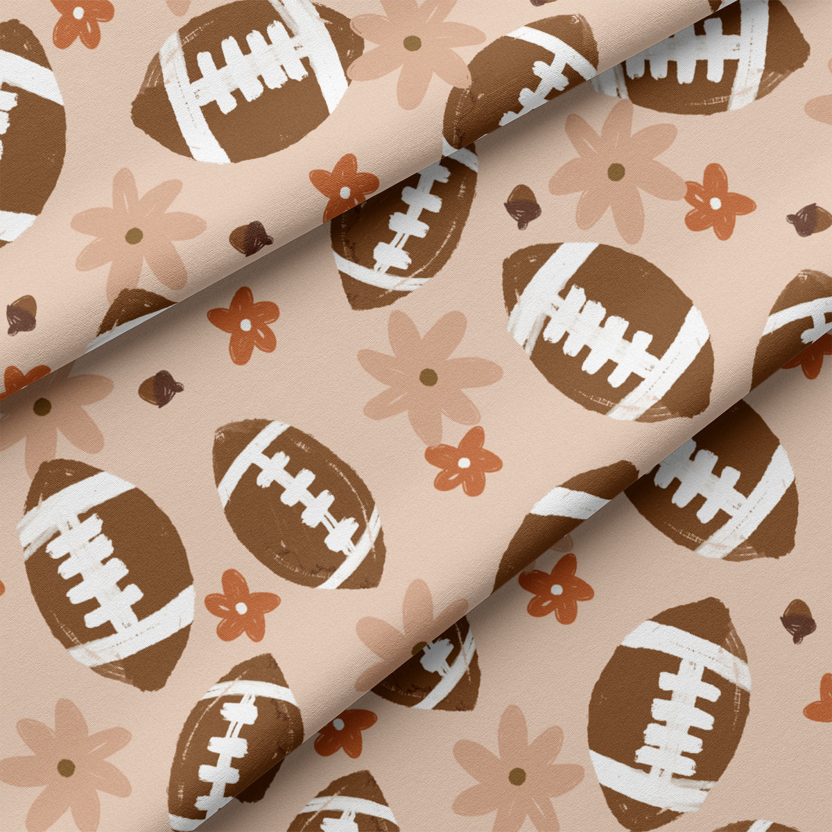 DBP Fabric Double Brushed Polyester DBP2115 Football