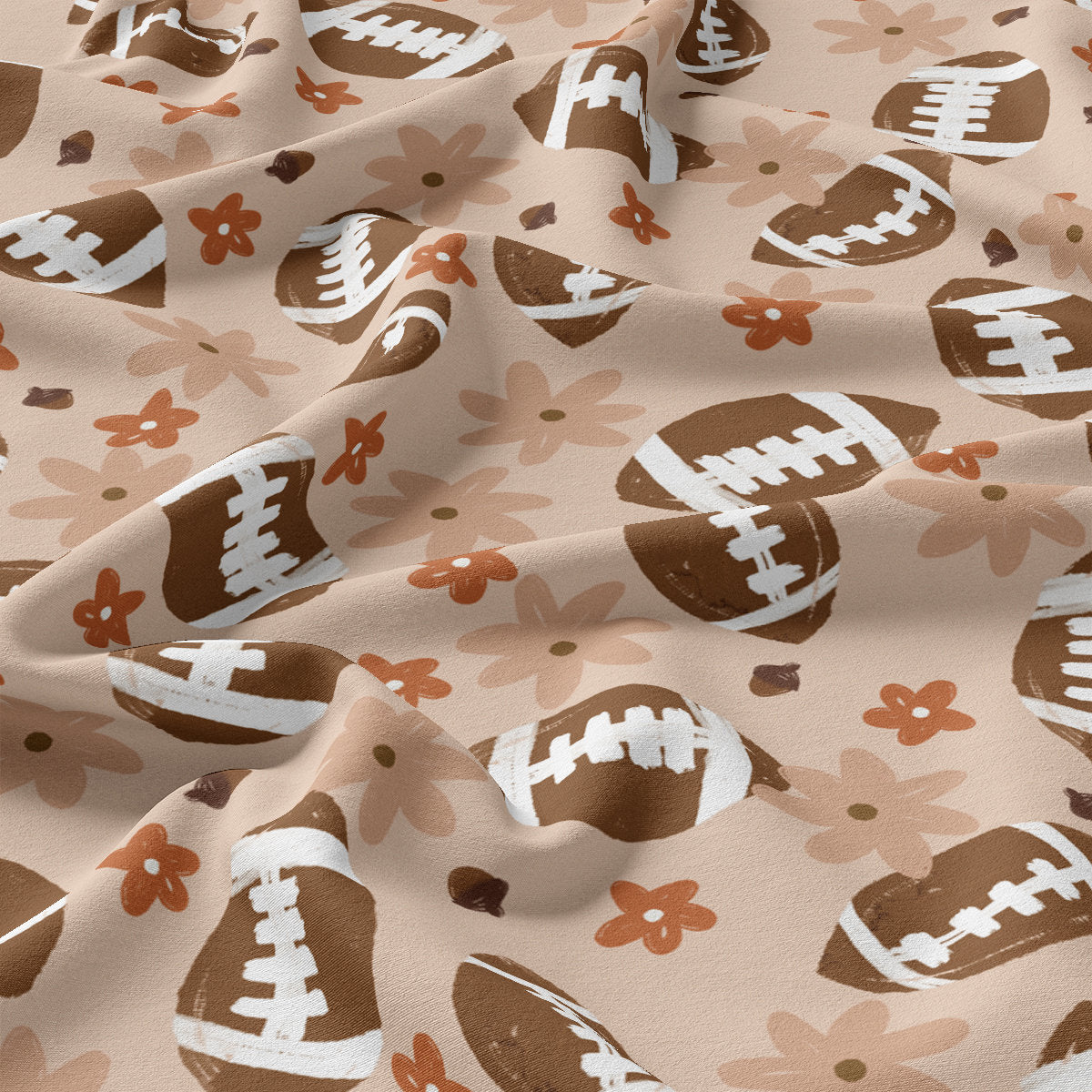 DBP Fabric Double Brushed Polyester DBP2115 Football