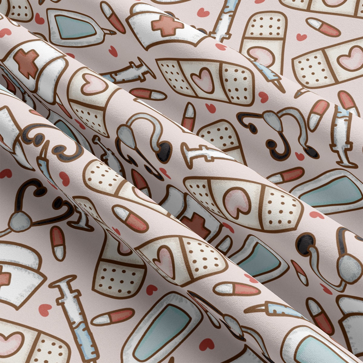 DBP Fabric Double Brushed Polyester DBP2126 Nurse