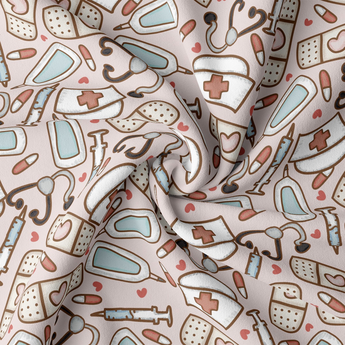 DBP Fabric Double Brushed Polyester DBP2126 Nurse