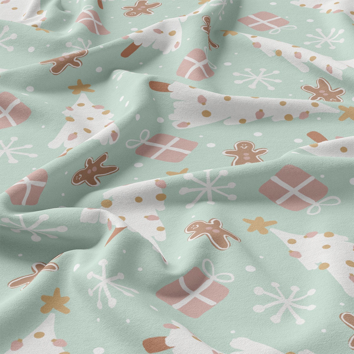 DBP Fabric Double Brushed Polyester DBP2128 Christmas