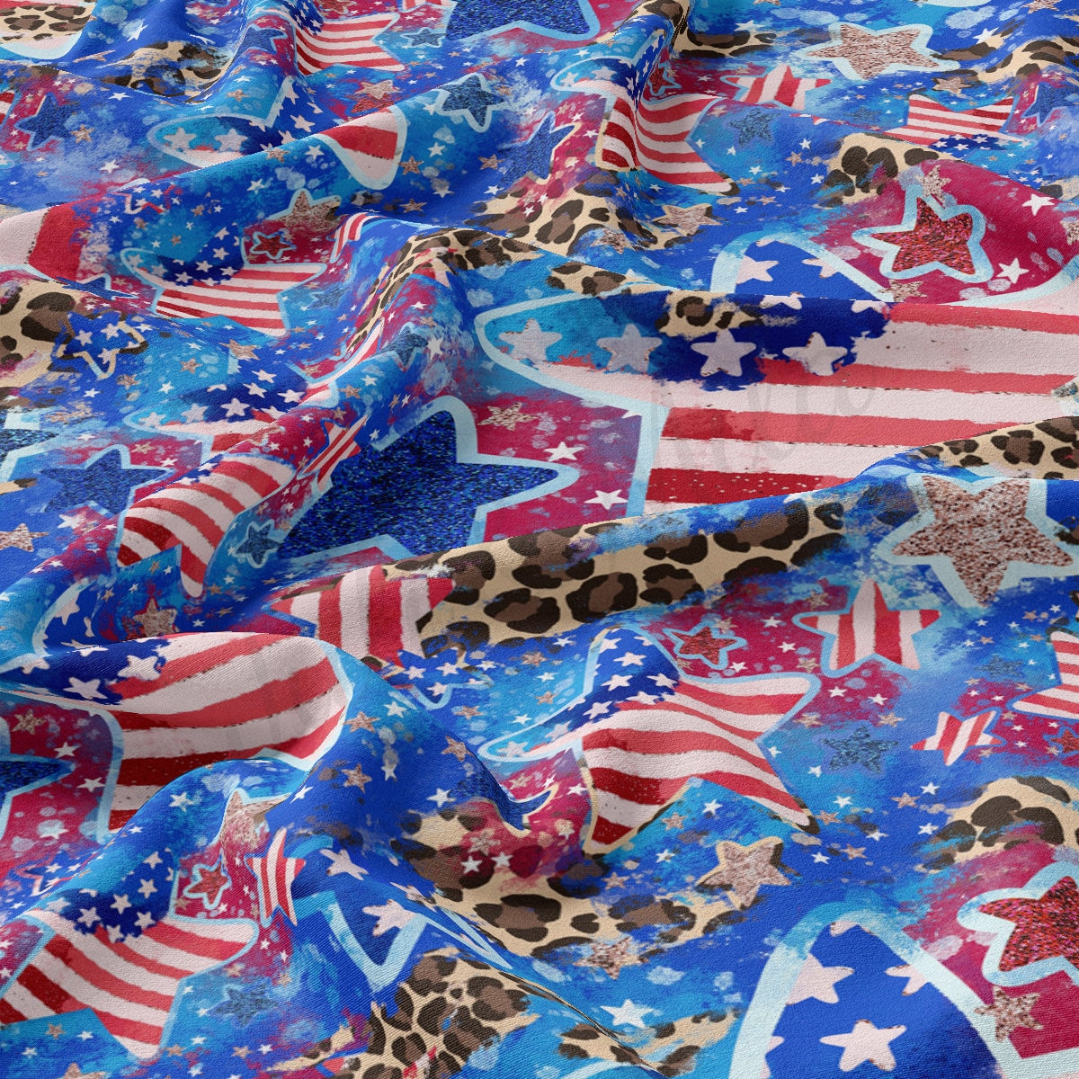 DBP Fabric Double Brushed Polyester DBP2136 4th of July Patriotic