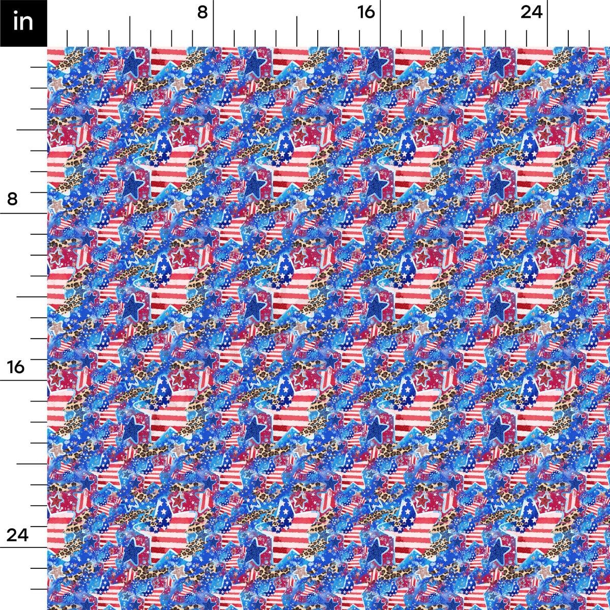 DBP Fabric Double Brushed Polyester DBP2136 4th of July Patriotic