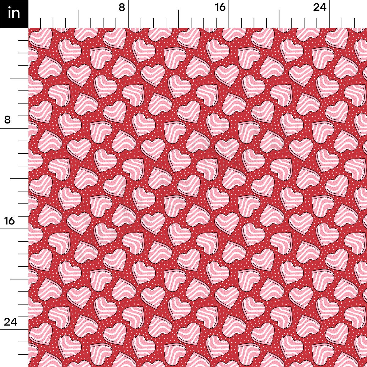 Rib Knit Fabric RBK2257 Valentine's Day