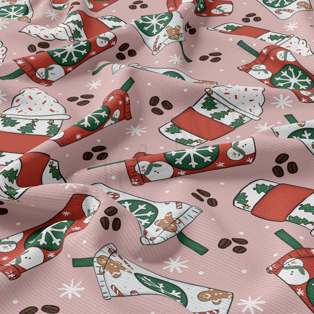 Rib Knit Fabric RBK2093 Christmas