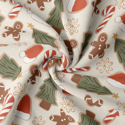 Rib Knit Fabric  RBK2098 Christmas