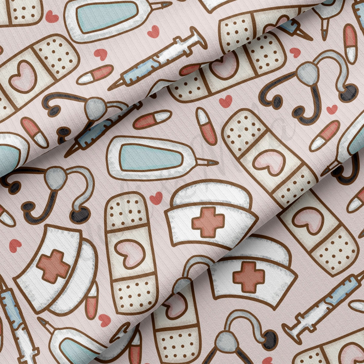 Rib Knit Fabric RBK2126 Nurse