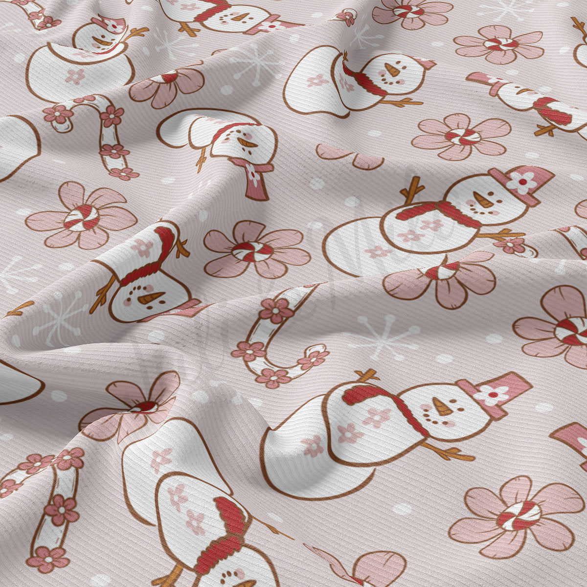 Rib Knit Fabric  RBK2141 Christmas