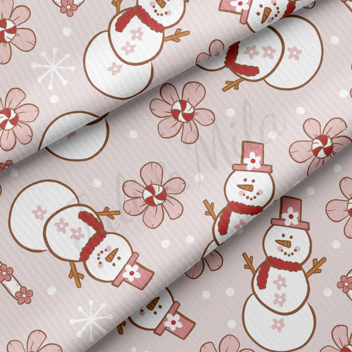 Rib Knit Fabric  RBK2141 Christmas