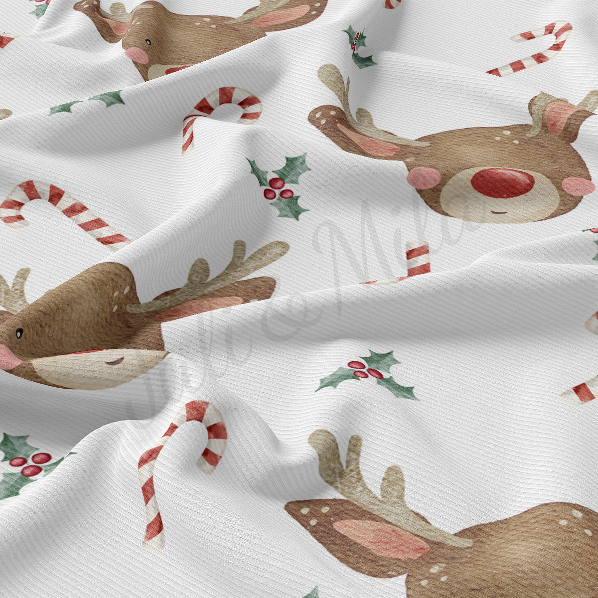 Rib Knit Fabric RBK2146 Christmas