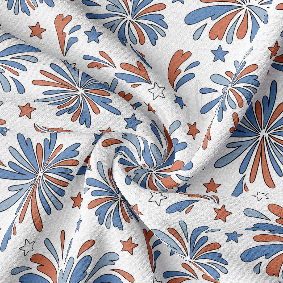 4th of July Patriotic Bullet Fabric AA2178