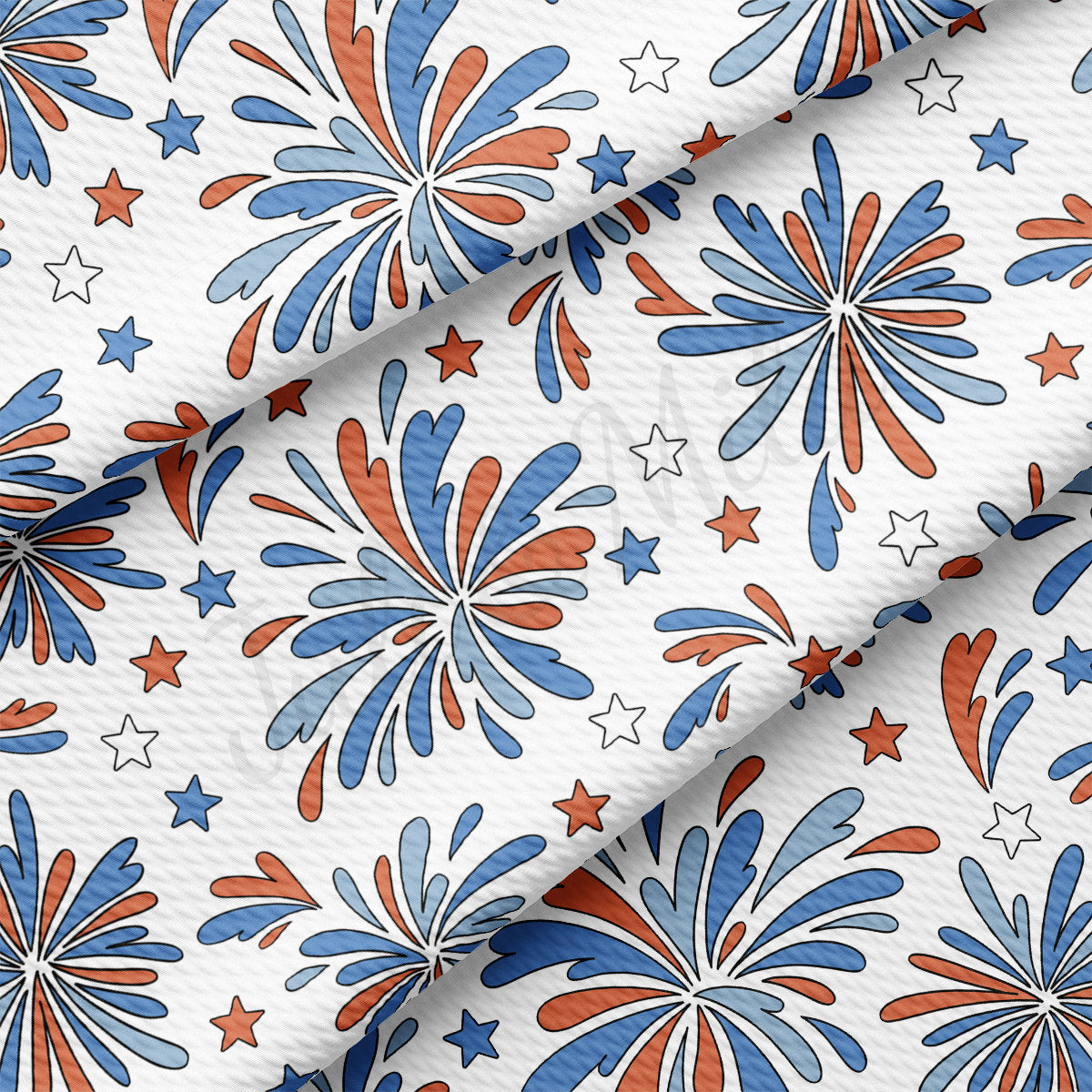4th of July Patriotic Bullet Fabric AA2178