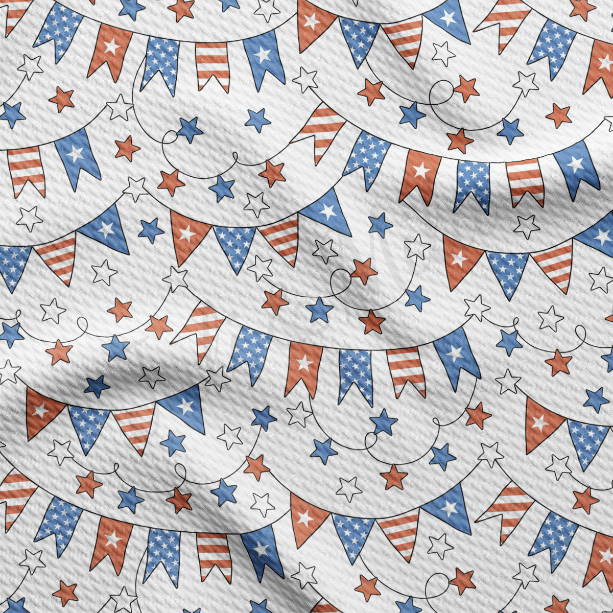 4th of July Patriotic Bullet Fabric AA2189