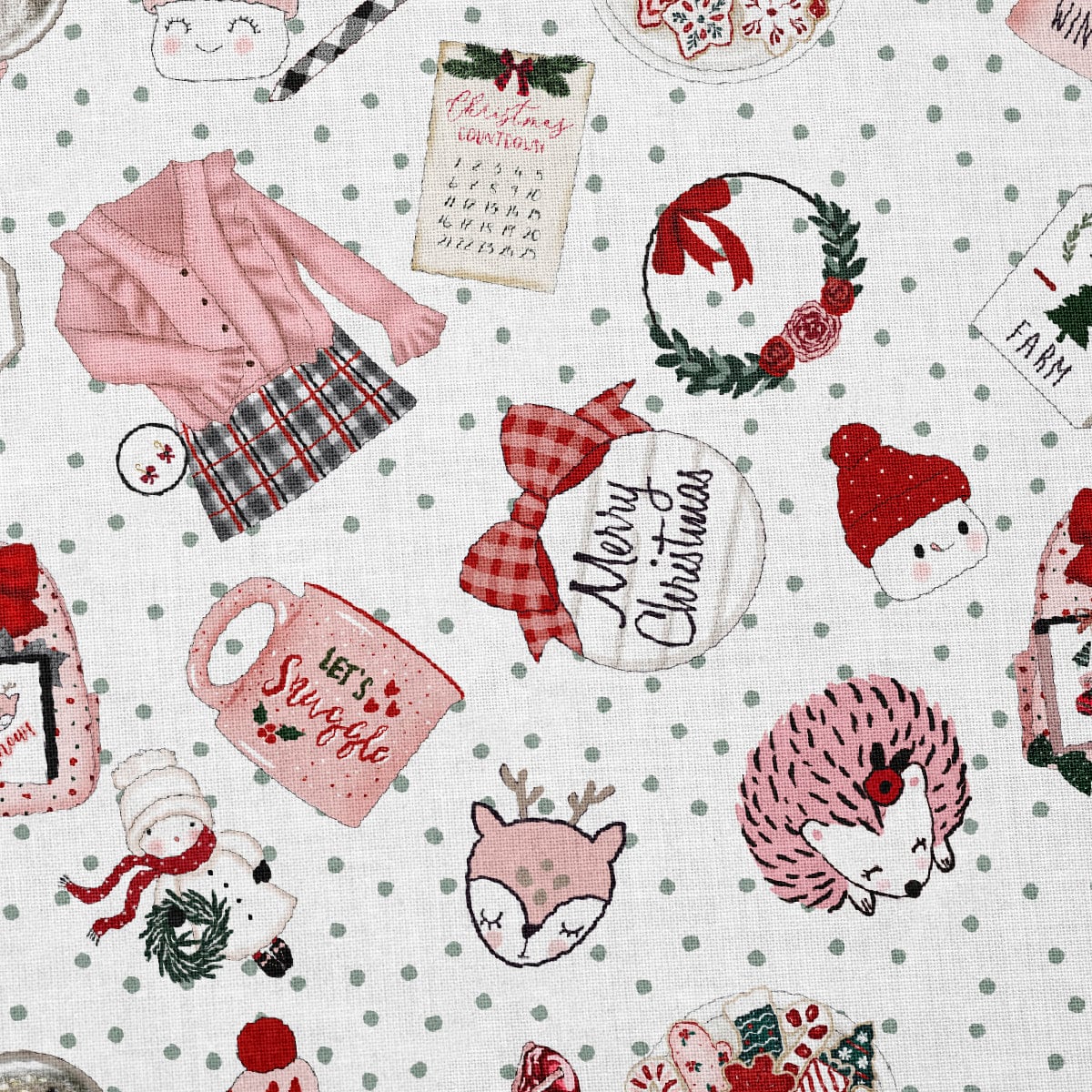 100% Cotton Fabric CTN2184 Christmas