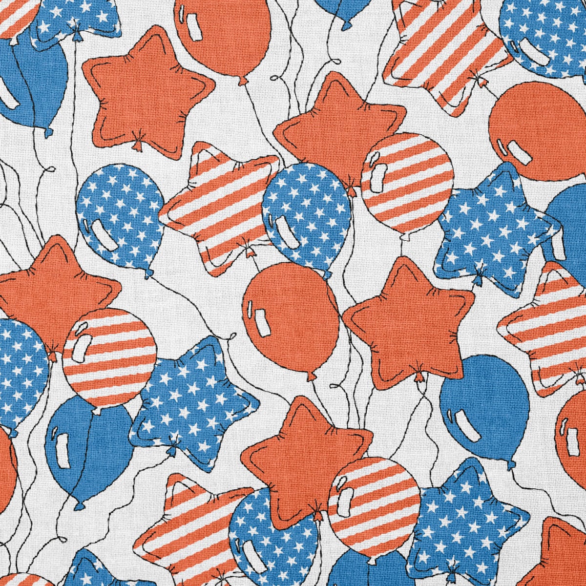 100% Cotton Fabric CTN2187 4th of July Patriotic