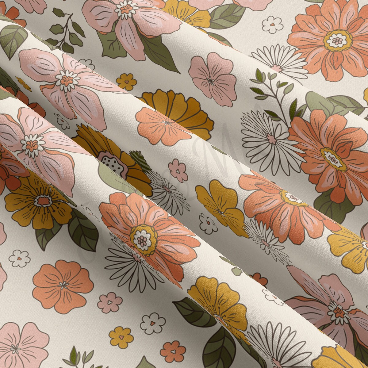 Floral DBP Fabric Double Brushed Polyester DBP2194