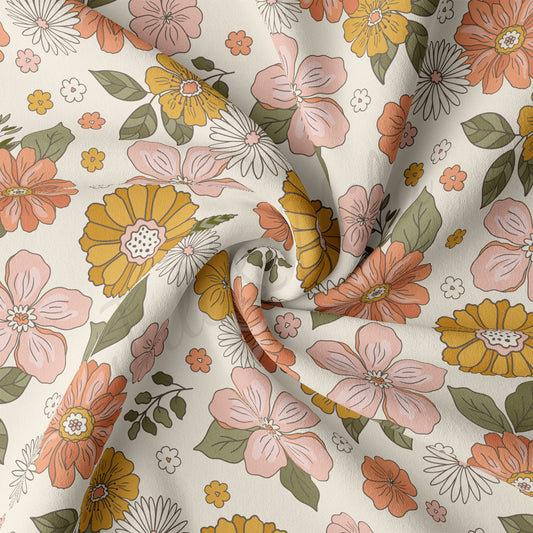 Floral DBP Fabric Double Brushed Polyester DBP2194