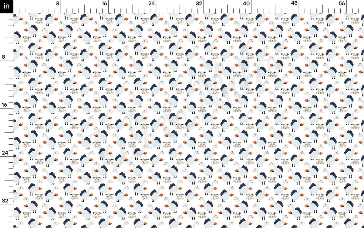 Only in My Heart Dino Bullet Fabric AA2231