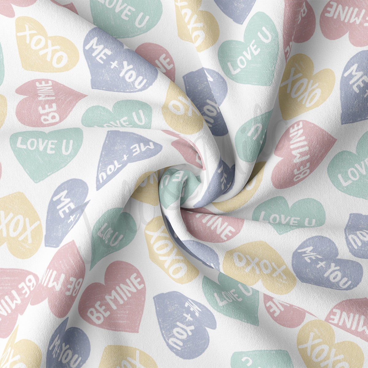 DBP Fabric Double Brushed Polyester DBP2203 Valentine's Day