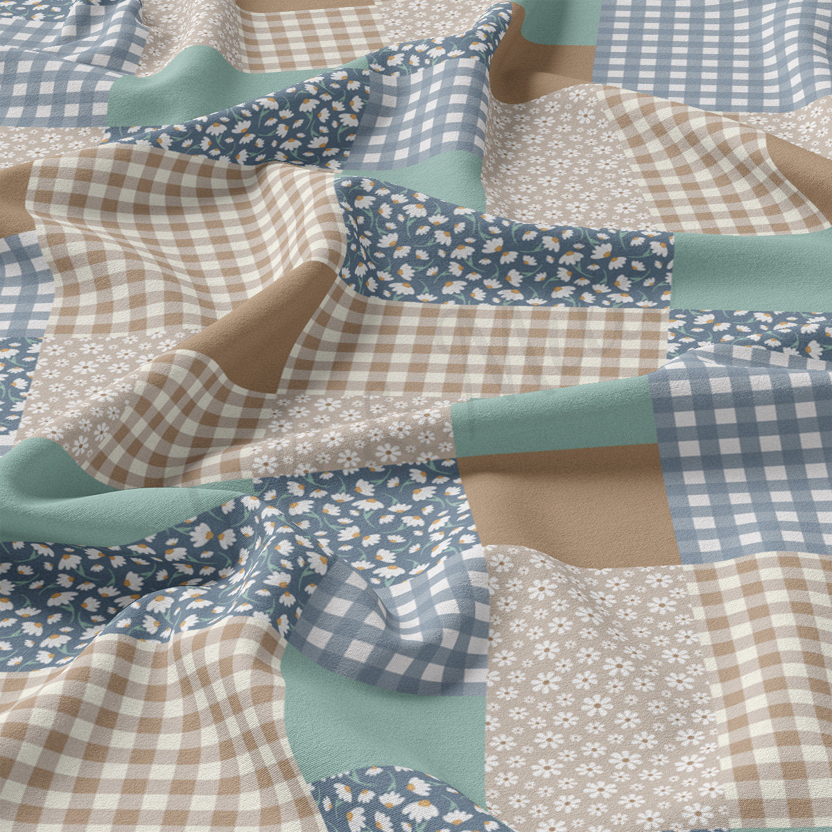 DBP Fabric Double Brushed Polyester DBP2209 Patchwork