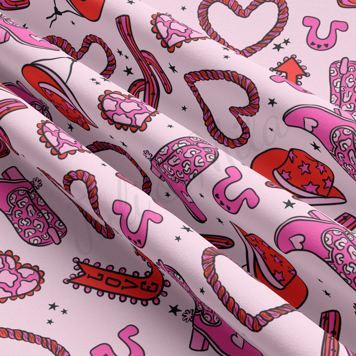 DBP Fabric Double Brushed Polyester DBP2214 Valentine's Day