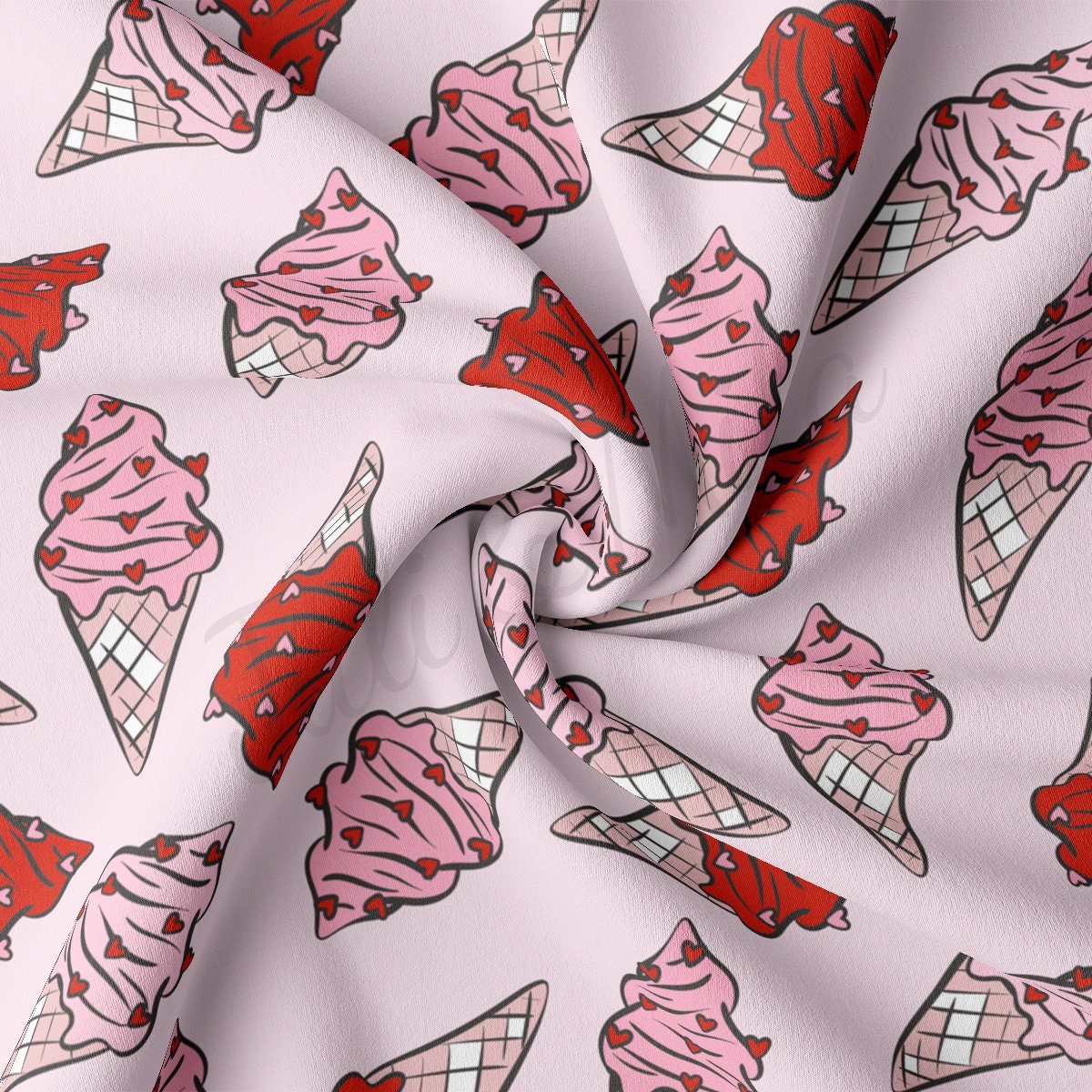 DBP Fabric Double Brushed Polyester Fabric DBP2225 Valentine's Day