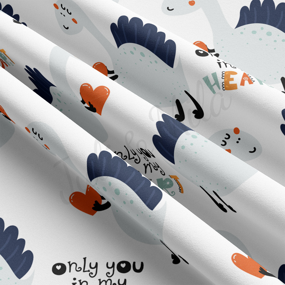 DBP Fabric Double Brushed Polyester DBP2231 Valentine's Day