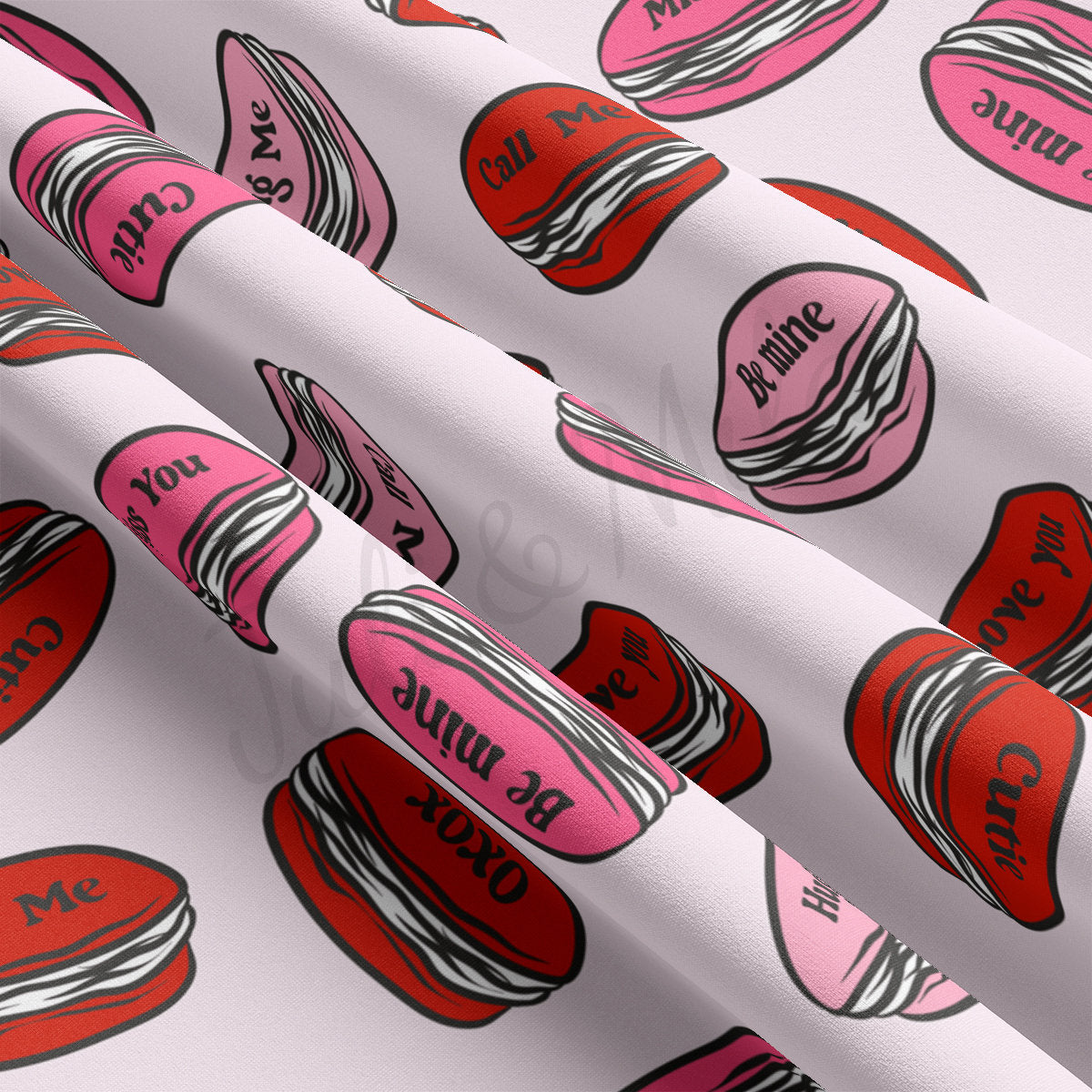 DBP Fabric Double Brushed Polyester DBP2245 Valentine's Day