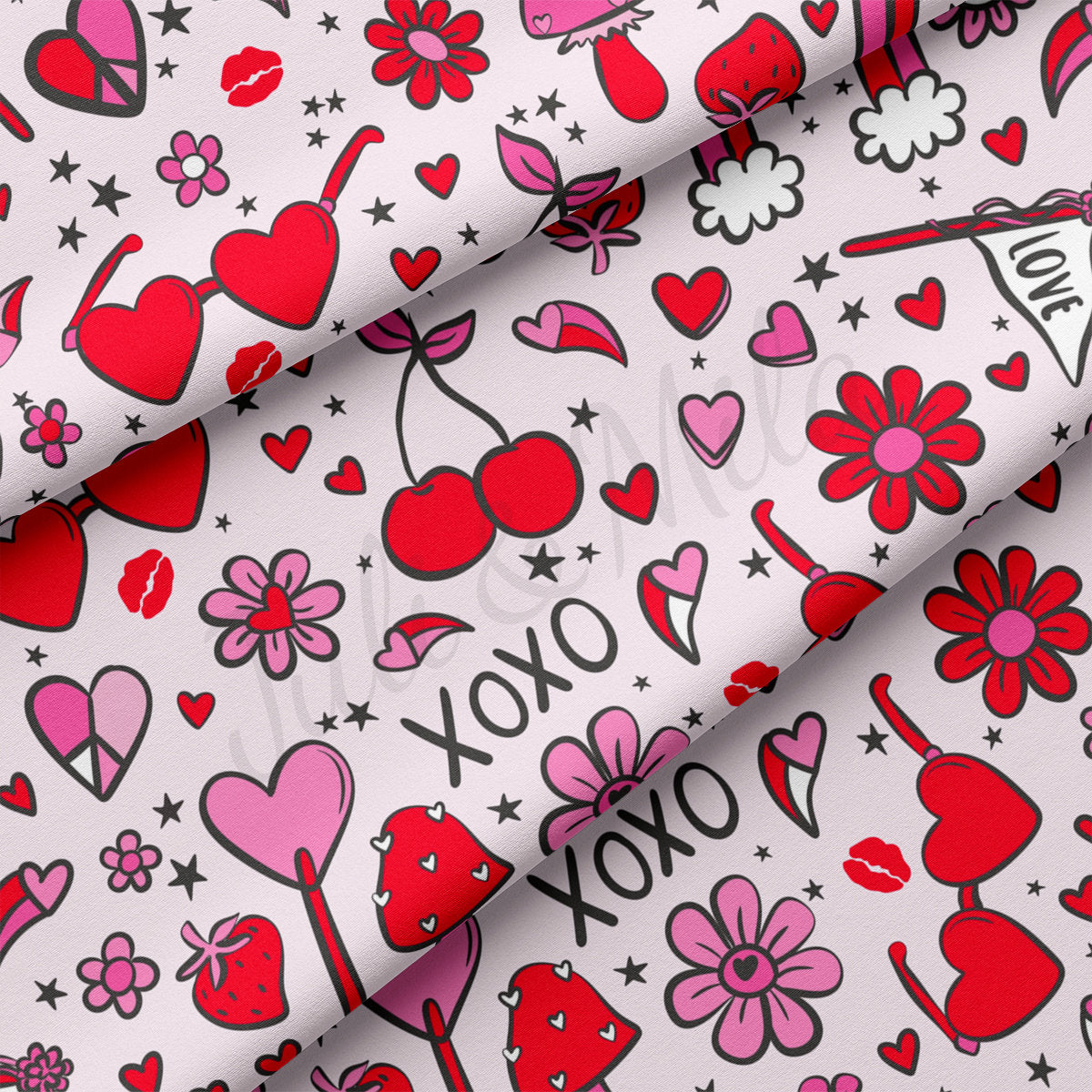 DBP Fabric Double Brushed DBP2246 Valentine's Day