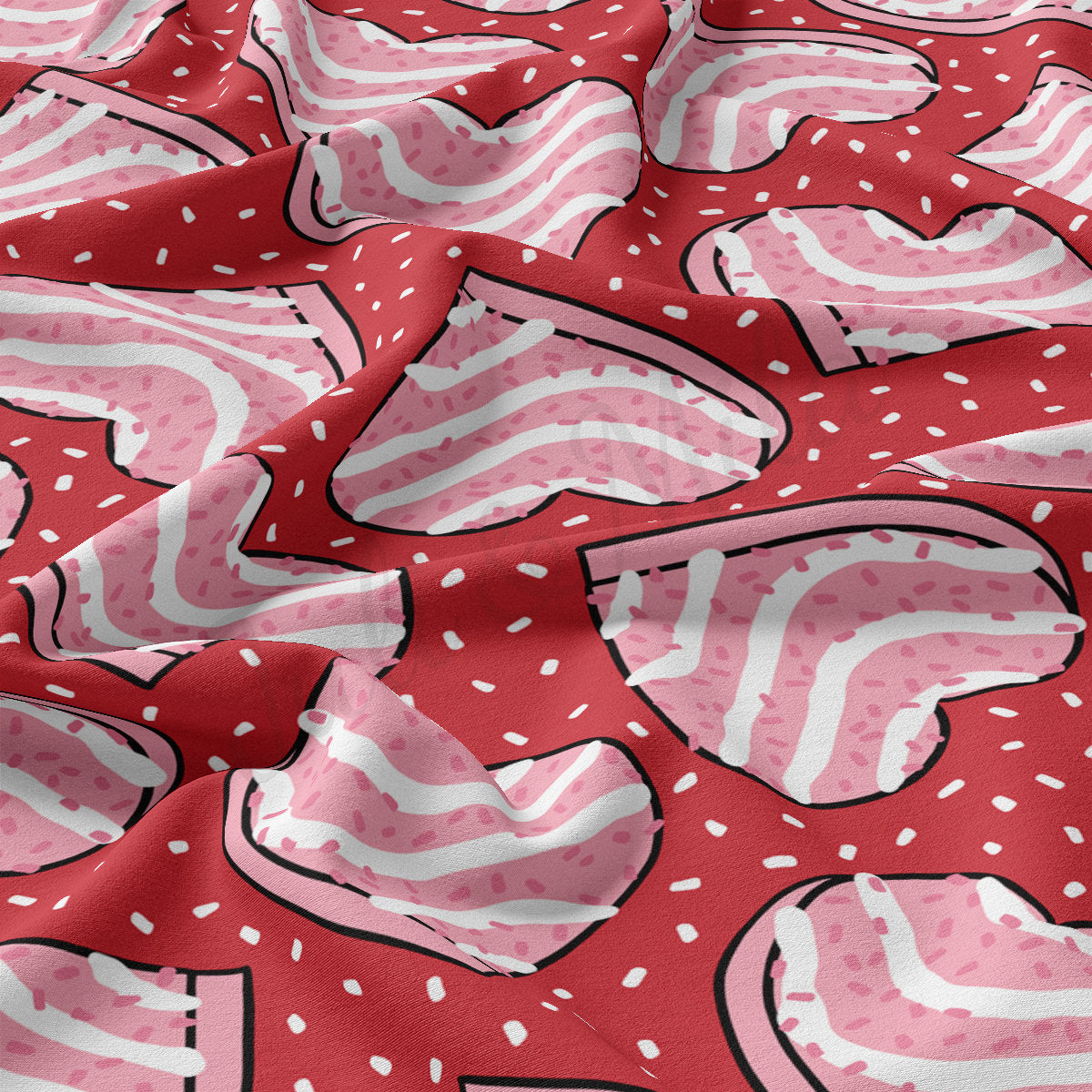 DBP Fabric Double Brushed Polyester DBP2257 Valentine's Day