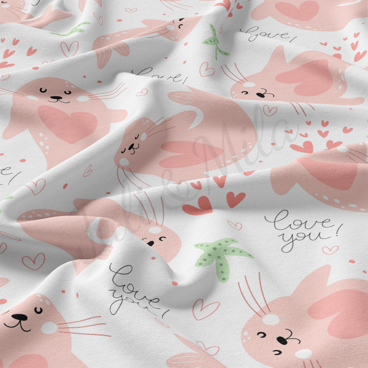 DBP Fabric Double Brushed Polyester DBP2258 Valentine's Day