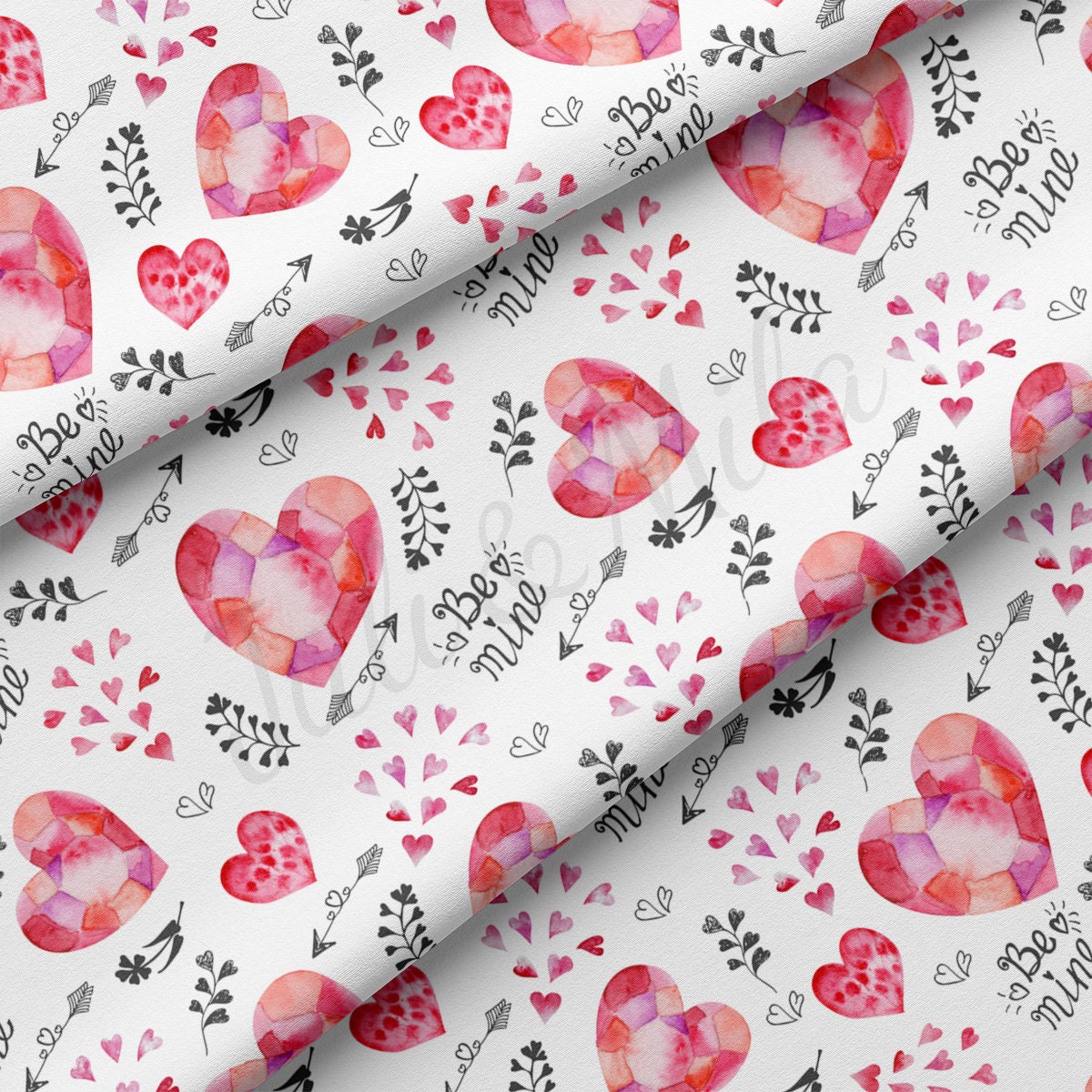 DBP Fabric Double Brushed Polyester Fabric DBP2259 Valentine's Day