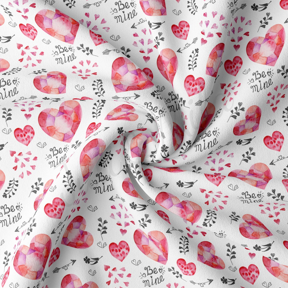 DBP Fabric Double Brushed Polyester Fabric DBP2259 Valentine's Day