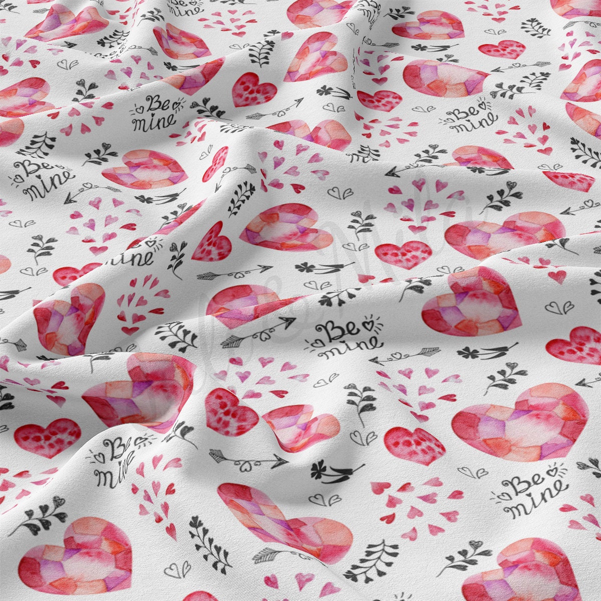 DBP Fabric Double Brushed Polyester Fabric DBP2259 Valentine's Day