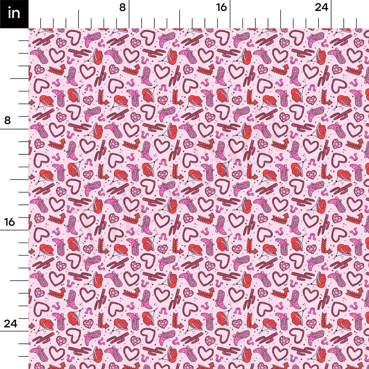 Rib Knit Fabric RBK2214 Valentine's Day